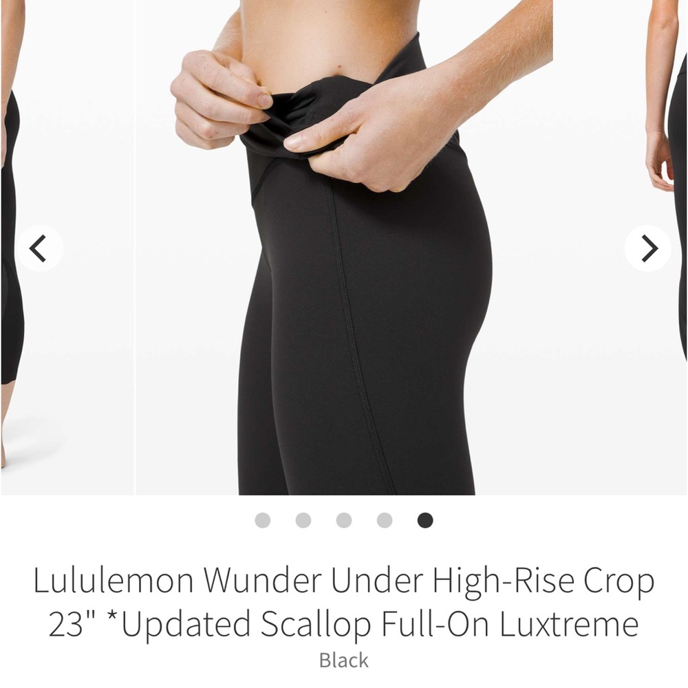 lululemon athletica Black Scallop Crop Pants - Picture 4 of 9